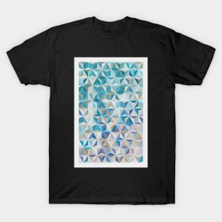 Geometric star cubes blue T-Shirt